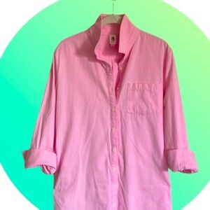 FLAWLESS Pink Cotton Shirtdress Sz M